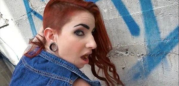  Redhead rocker chick assfucked in the ghetto Sheena Rose 1 2